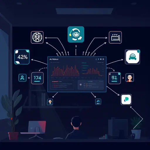 dark themed illustration of multiple AI models (symbolic icons for ChatGPT, Claude, Gemini)