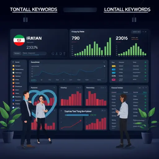 modern dark-themed dashboard illustration showing clustered long-