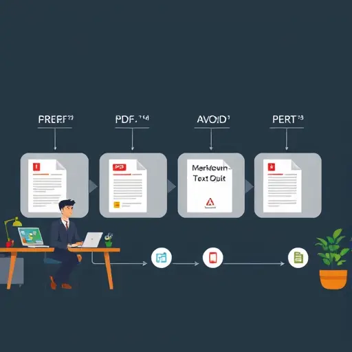 clean illustration of a document processing pipeline: PDF/EPUB input, OCR step, Markdown/