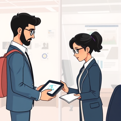 visual scenario of students solving historical problems with animated AI assistant, charts, summary documents, interactive digital tablet, no text