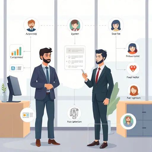 cartoon-style workflow of machine learning in daily life: