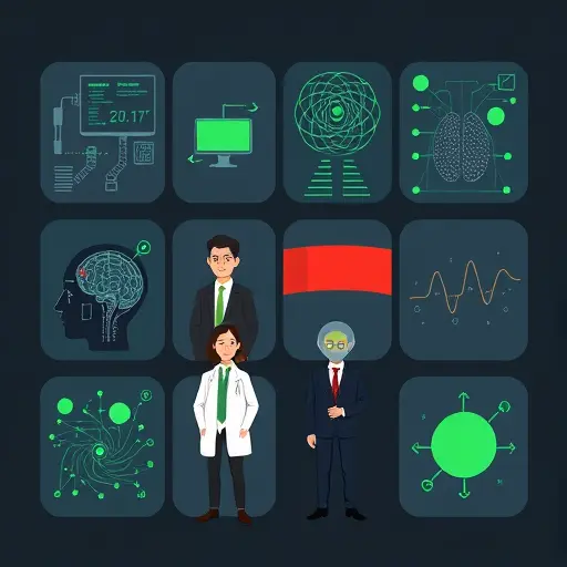 AI applications icons grid: