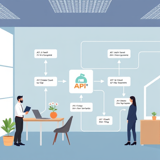 api workflow diagram with request//