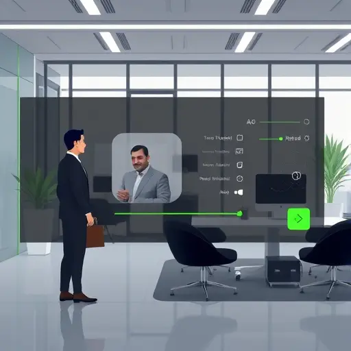 modern AI interface illustration showing blend controls (intensity, alignment, background)