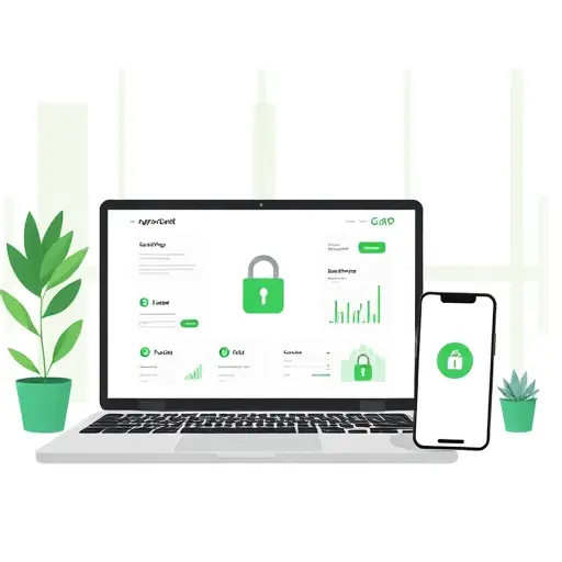 #94d3a2, secure lock icon to represent privacy, text-free