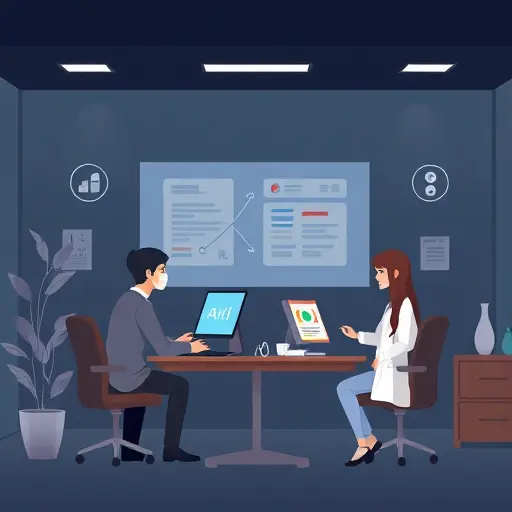 animated illustration of AI translating multi-language lab reports, unit conversion icons (mg/dL ↔ mmol/L)