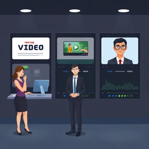 illustration of three panels showing text-to-video, image-to-video parallax, and talking avatar lip-