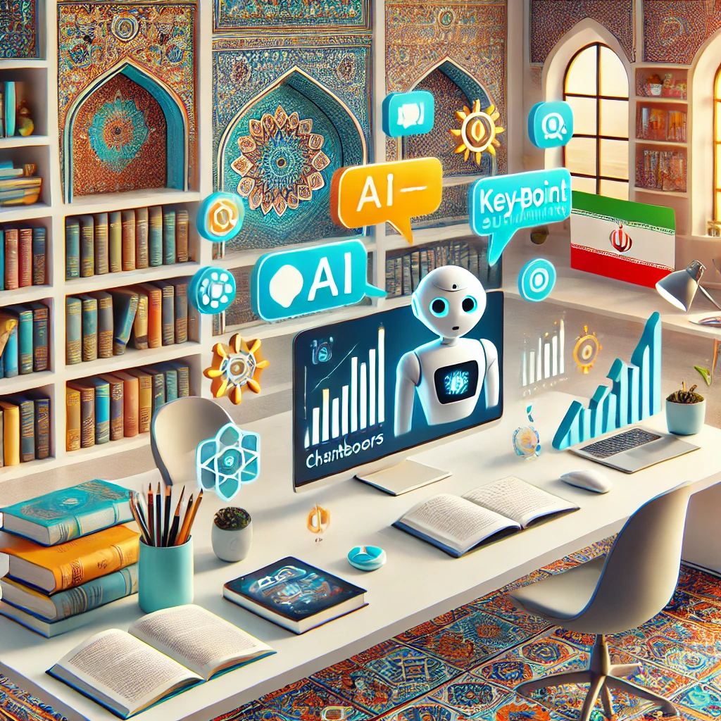 AI chatbot application converting textbook chapters to key-