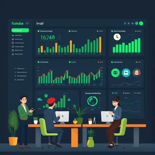 animated productivity dashboard with AI assistant icons for schedule, decision-
