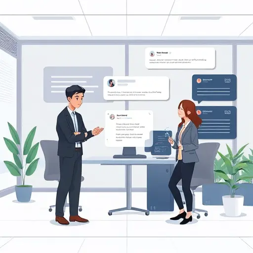 animated illustration of a Telegram chatbot analyzing text streams, showing sentiment icons, keyword tags, and summary boxes, dark themed UI matching #171717
