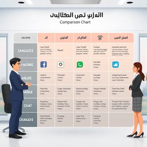 comparison chart of various AI chat platforms, animated infographic style, includes GapGPT logo, tech icons, Iranian color palette, no text