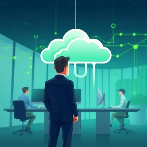 abstract visualization of cloud-
