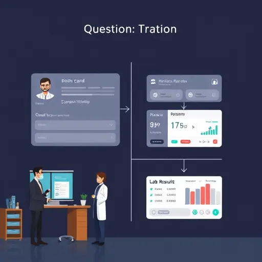 step-by-step illustration of a structured medical question form: