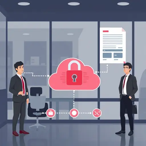 illustration of secure health data workflow: