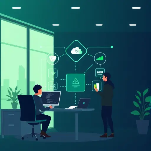 concept art of a secure Iranian cloud platform connecting to multiple AI models (Gemini, ChatGPT, Claude)