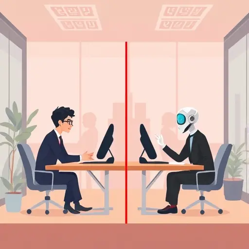 animated comparison chart, traditional AI model vs new AI agent, showing a simple rule-