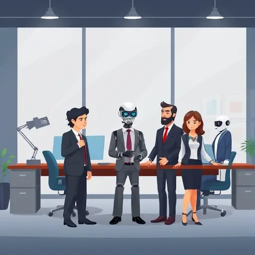 cartoon-style illustration of diverse AI model icons (ChatGPT, Claude, Gemini)