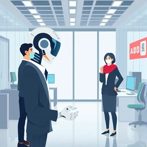 illustration showing an AI-powered assistant (chatbot)