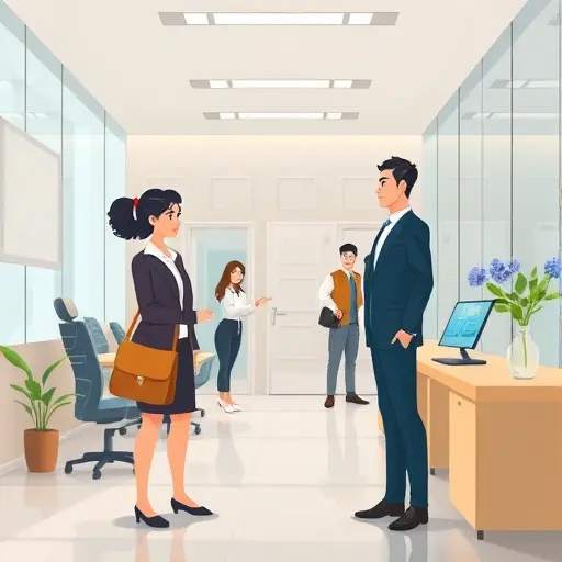 animated illustration showing a workflow of AI-