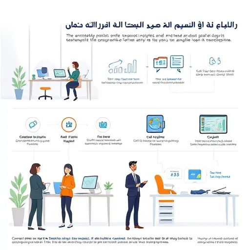 step-by-step cartoon infographic showing data analysis project workflow with ChatGPT, AI chatbot, data files, and dashboards, vibrant colors, clean, no text