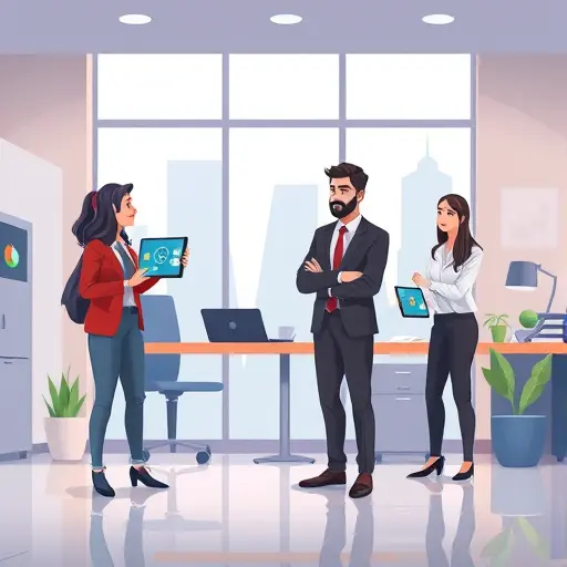 animated illustration of a step-by-