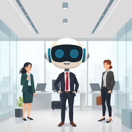 animated illustration of an AI-