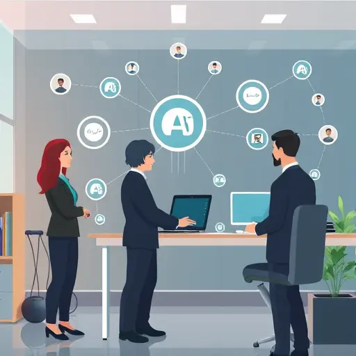 concept illustration of an AI agent managing pricing strategy, digital assistant icons, abstract AI network, animated style, clean interface, no text