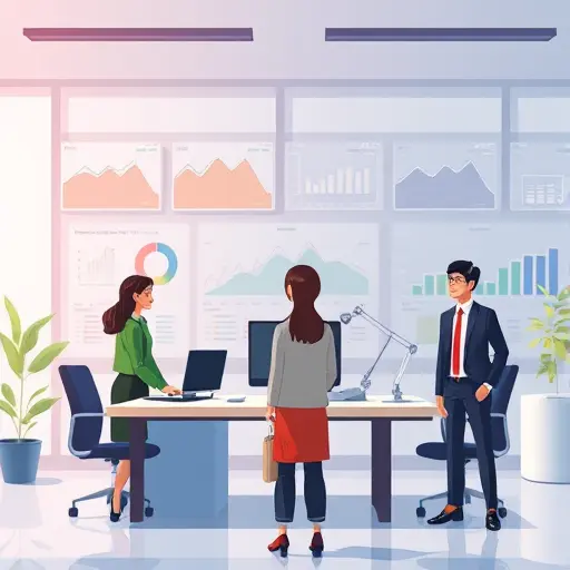 abstract data analytics dashboard for AI-