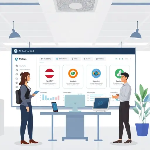illustrated dashboard of an Iranian AI platform, showing multiple AI model icons (ChatGPT, Claude, Gemini)
