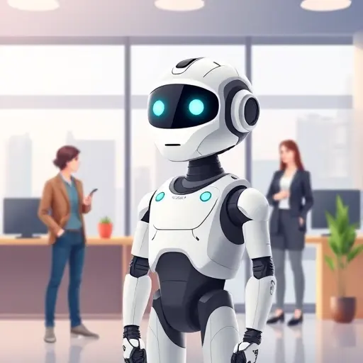 modern animated illustration of an AI chatbot (symbolizing ChatGPT)