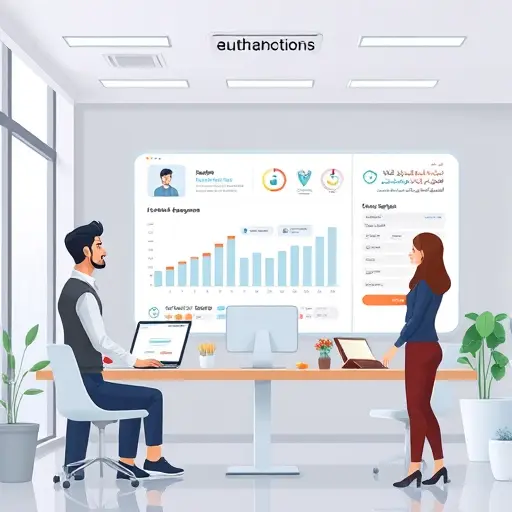 an animated dashboard showing improvements in customer experience after AI-