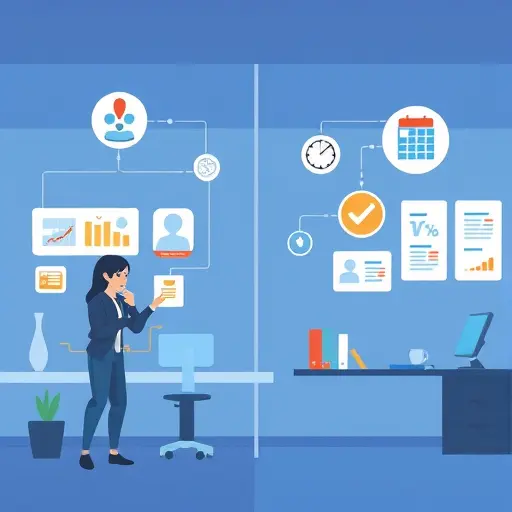 animated illustration of an AI assistant organizing daily routines, smart automation flows, productivity icons, calendar and checklist, clean tech cartoon style, no text