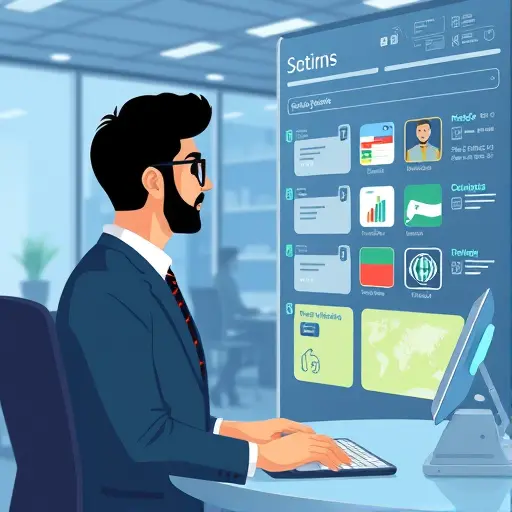 animated illustration showing a person organizing daily tasks on a futuristic AI-