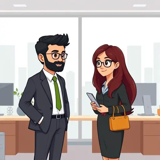 cartoon style side-by-