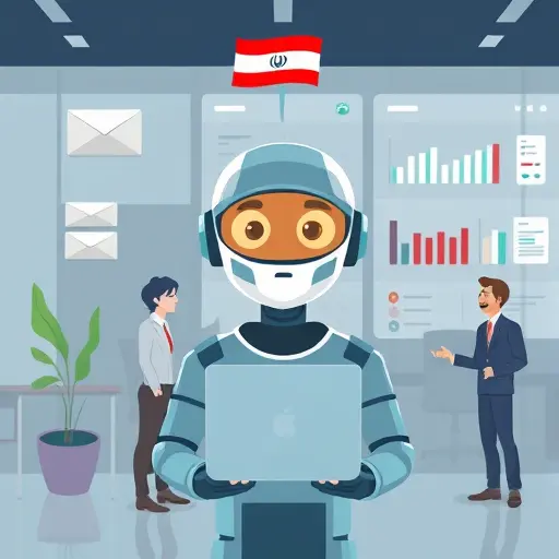 illustration of a futuristic AI agent automatically organizing emails, updating a calendar, and summarizing work in a digital dashboard, animated cartoon style, text-free