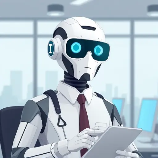 animated illustration of an AI-