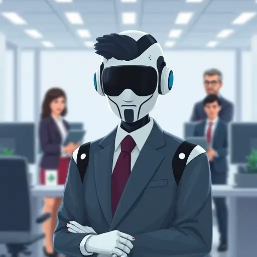 modern illustration of an AI-