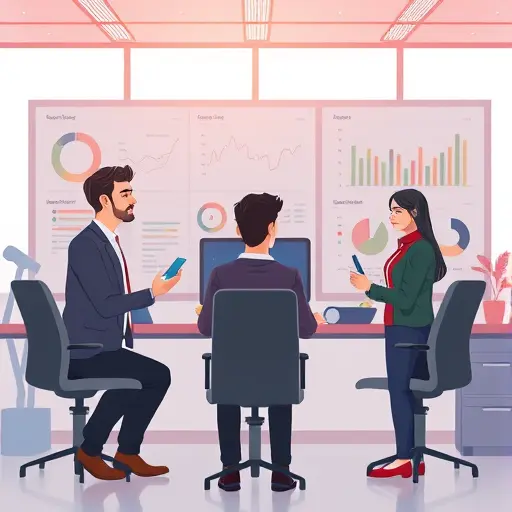 modern animated dashboard showing startup automation with AI bots, team synergy, Iranian-