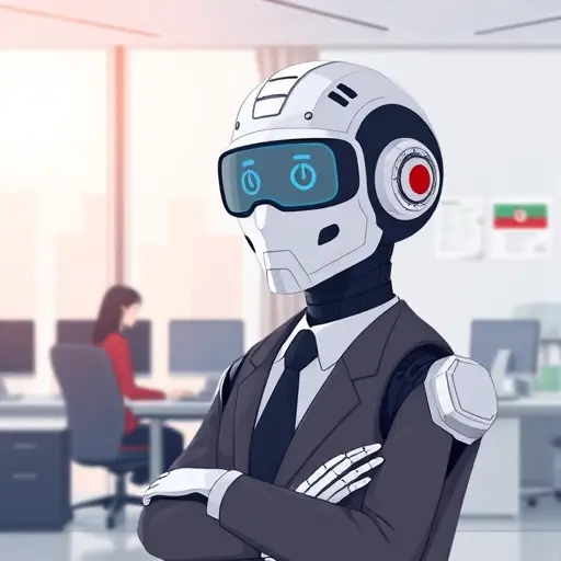 animated illustration of an AI-