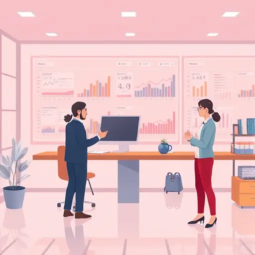 animated dashboard showing AI performing automatic email summaries and task scheduling for managers, digital graphs, abstract icons, no text