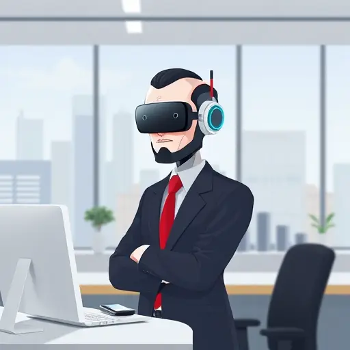 animated illustration of an AI-