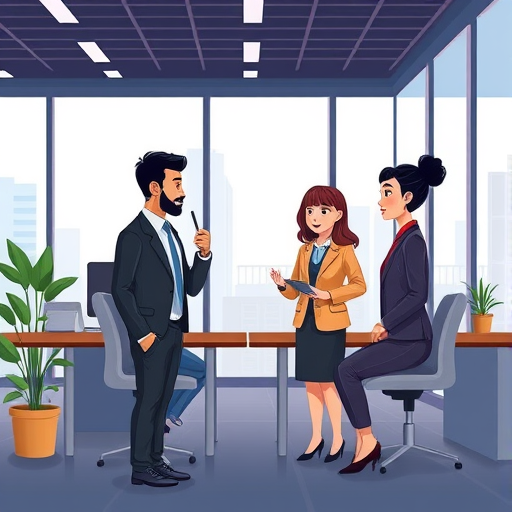 cartoon style illustration of increased user engagement with AI-