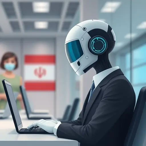 animated illustration of an AI-