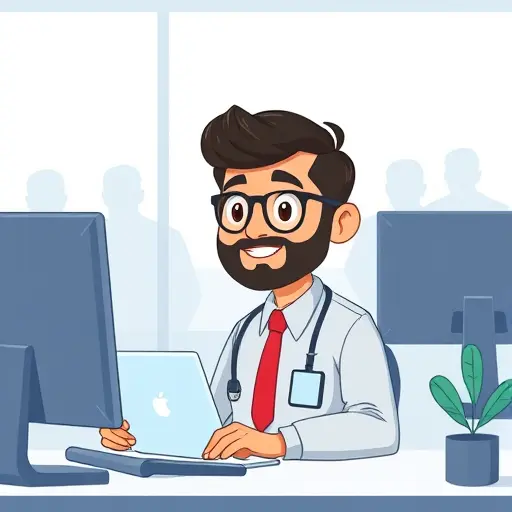 persian programmer cartoon character integrating GapGPT AI API into a web/