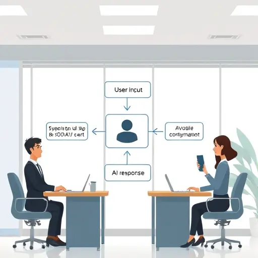 flowchart showing user chat input → API (GapGPT) call → AI response →