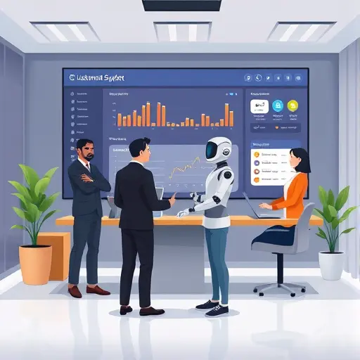 modern dashboard interface, animated customer support chatbot in Iranian e-