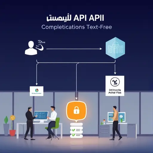 diagram of secure AI API communication flow, client to backend server to AI API, highlighting API key storage and encrypted transfer, animation style, text-free