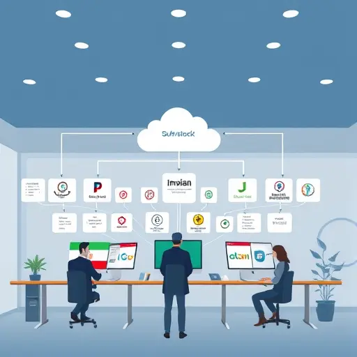 modern API architecture diagram illustration showing multiple programming languages (Python, JS, Java) connecting via endpoints to a cloud-