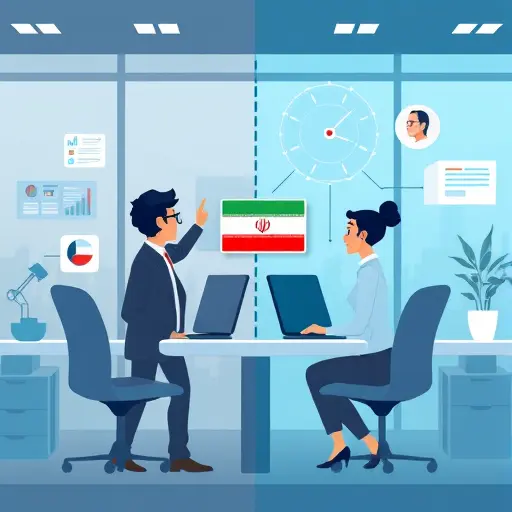 side-by-side infographic, animated diagram:;