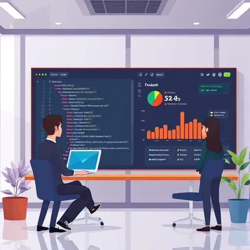 stylized dashboard animation: code window with simple GET billing API request, right pane shows real-